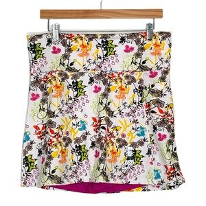 Running Skirts Fleurs Athletic Skirt Wide Waistband Running Skort Size Large